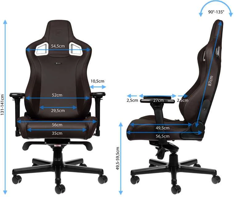 Žaidimų kėdė Noblechairs EPIC Java Edition Vinyl/PU hybrid leather Gaming Chair