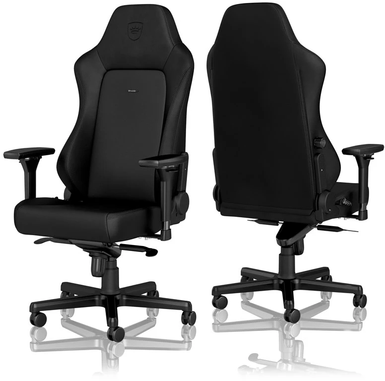Žaidimų kėdė Noblechairs HERO High-tech faux leather Gaming Chair, Black Edition