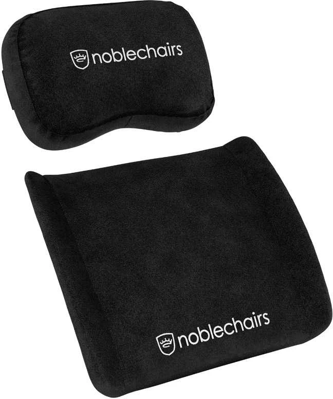 Žaidimų kėdės pagalvėlių rinkinys Noblechairs Memory Foam Cushion Set, tinka EPIC/ICON/HERO, Juoda