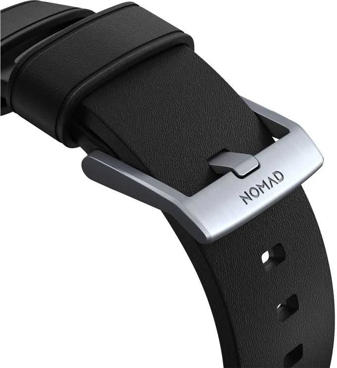 Nomad Active Strap Pro Juodas, sidabrinis - Apple Watch 49mm/46mm/45mm/44mm/42mm