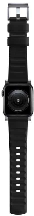 Nomad Active Strap Pro Juodas, sidabrinis - Apple Watch 49mm/46mm/45mm/44mm/42mm