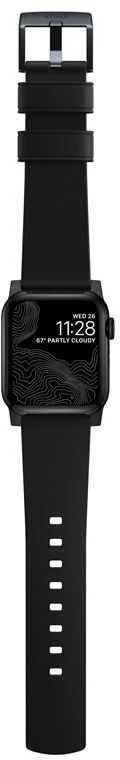 Išmaniojo laikrodžio Apple odinis dirželis, Juodos spalvos, 42/44mm