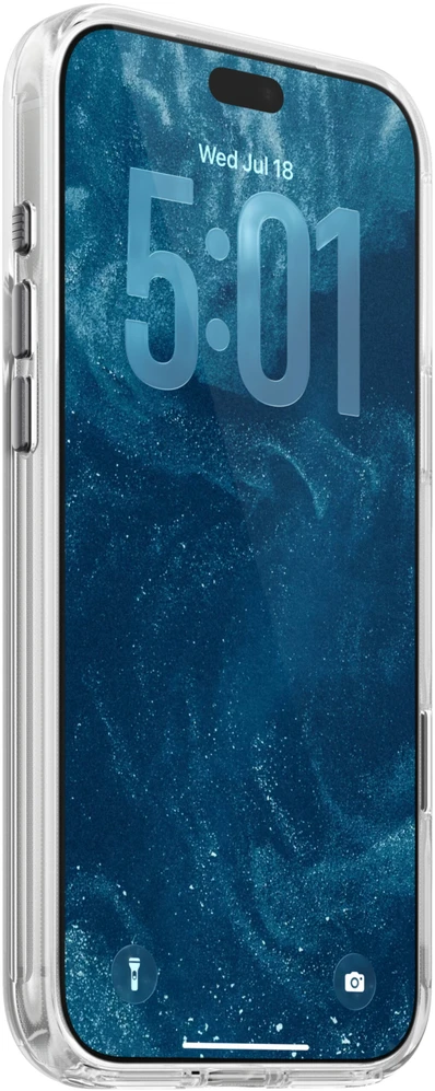 Nomad skaidrus odinis dėklas, sendinto rudumo (Horween) - iPhone 18 Pro Max/17 Pro Max