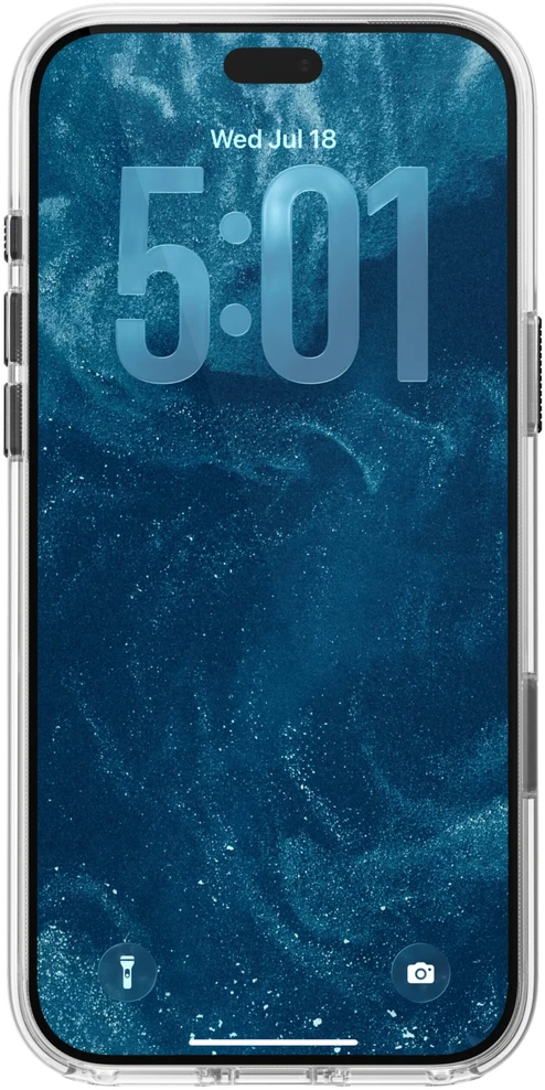Nomad skaidrus odinis dėklas, sendinto rudumo (Horween) - iPhone 18 Pro Max/17 Pro Max