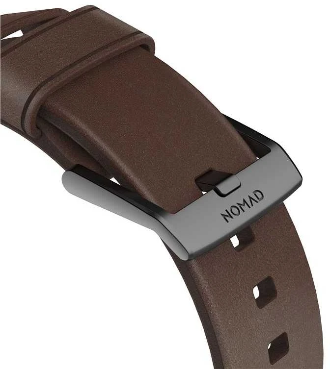 Nomad Išmaniojo laikrodžio Apple odinis dirželis, Rudos spalvos, 42/44mm