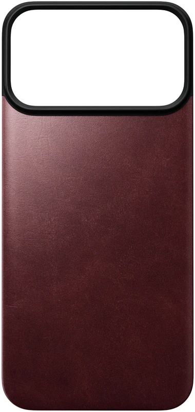 Nomad magnetinis odinis dėklas, bordo (Horween), Magsafe – iPhone 18 Pro Max/17 Pro Max