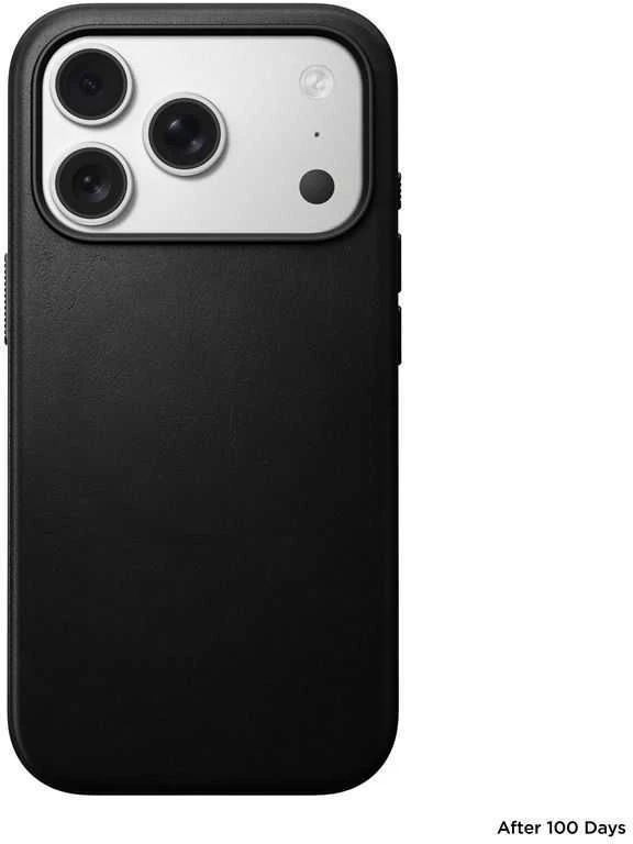 Dėklas Nomad Modern Odinis dėklas, juodas - iPhone 17 Pro
