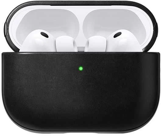 Nomad Modern Leather dėklas, juodas (Horween) - Airpods Pro 3