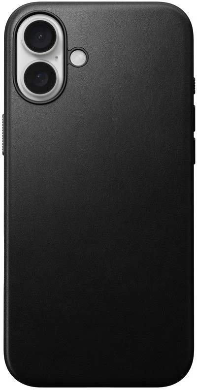 Dėklas Nomad Modern Leather case, juodas - iPhone 16 Plus