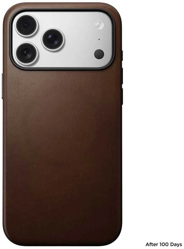 Nomad Modern Odinis dėklas, ruda - iPhone 17 Pro Max