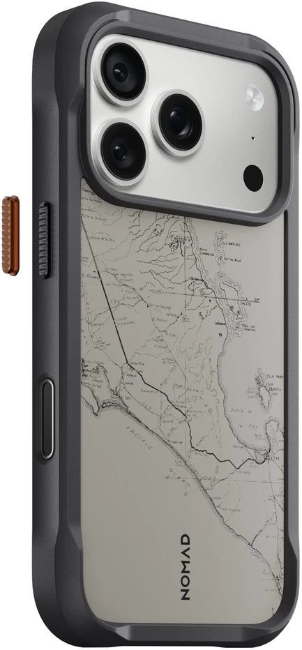 Nomad Rugged dėklas, balandra – iPhone 18 Pro/17 Pro