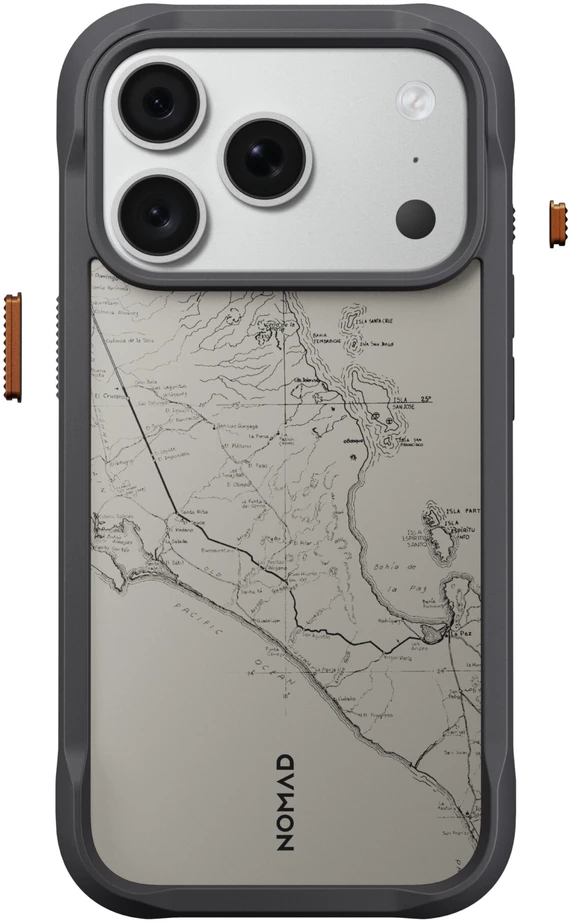 Nomad Rugged dėklas, balandra – iPhone 18 Pro/17 Pro