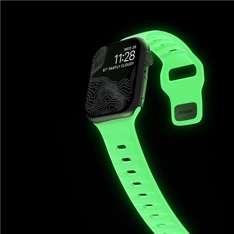 „Nomad Sport“ dirželis, „Glow 2.0“ – „Apple Watch“ 42 mm / 41 mm / 40 mm / 38 mm