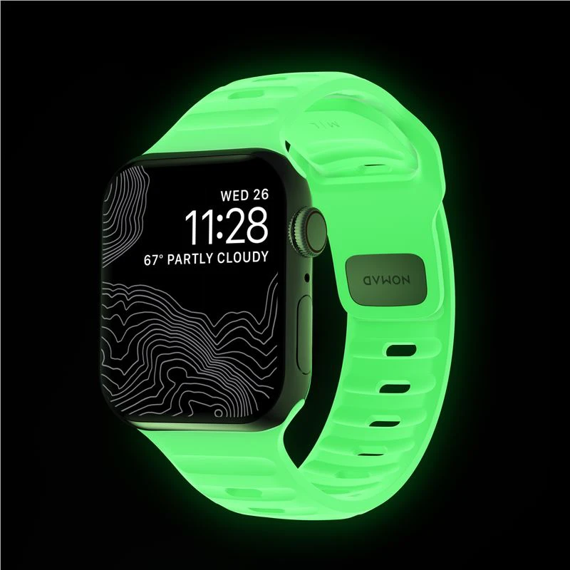 „Nomad Sport“ dirželis, „Glow 2.0“ – „Apple Watch“ 42 mm / 41 mm / 40 mm / 38 mm
