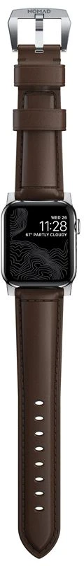Nomad Traditional Band, sidabrinis/ruda - AW Ultra 2/1 (49mm) 9/8/7 (45mm)/6/SE/5/4 (44mm)/3/2/1 (42mm)