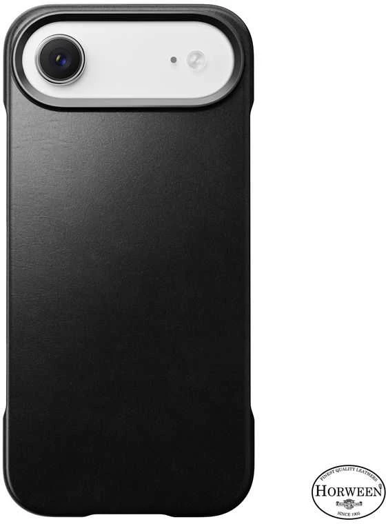Nomad Tradicinis odinis dėklas, juodas („Horween“) – „iPhone Air“