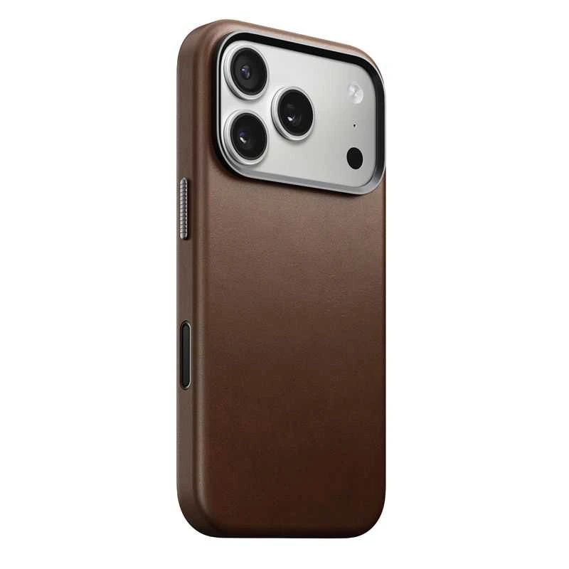 Dėklas Nomad Traditional Odinis dėklas, ruda - iPhone 17 Pro