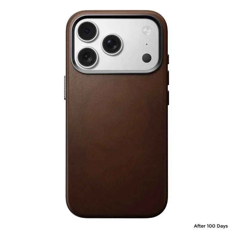 Dėklas Nomad Traditional Odinis dėklas, ruda - iPhone 17 Pro