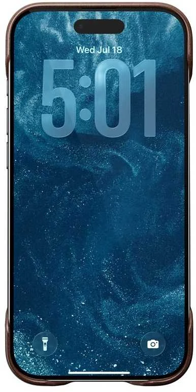 Nomad Tradicinis odinis dėklas, kaimiškos rudos spalvos („Horween“) – „iPhone Air“
