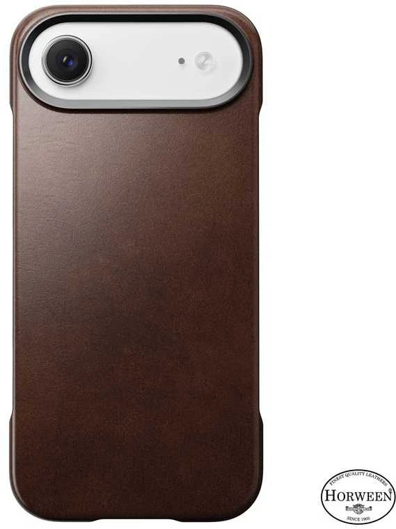 Nomad Tradicinis odinis dėklas, kaimiškos rudos spalvos („Horween“) – „iPhone Air“