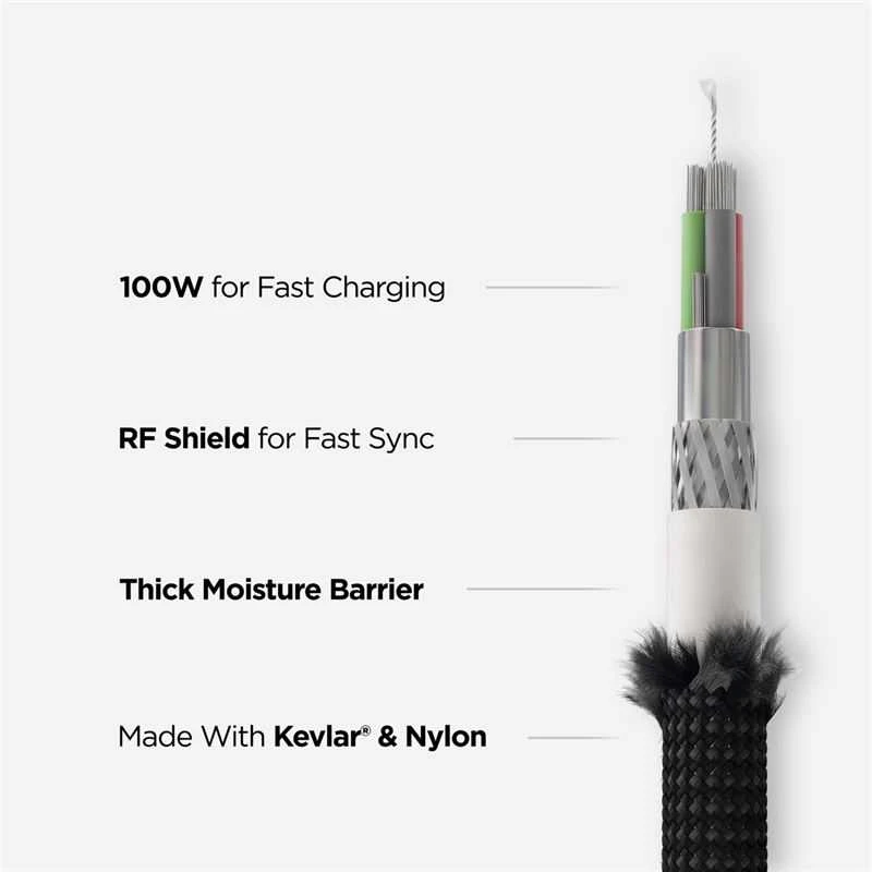 Kabelis įkroviklis Nomad Universal Cable for Apple Watch, carbide