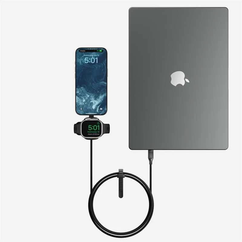 Kabelis įkroviklis Nomad Universal Cable for Apple Watch, carbide