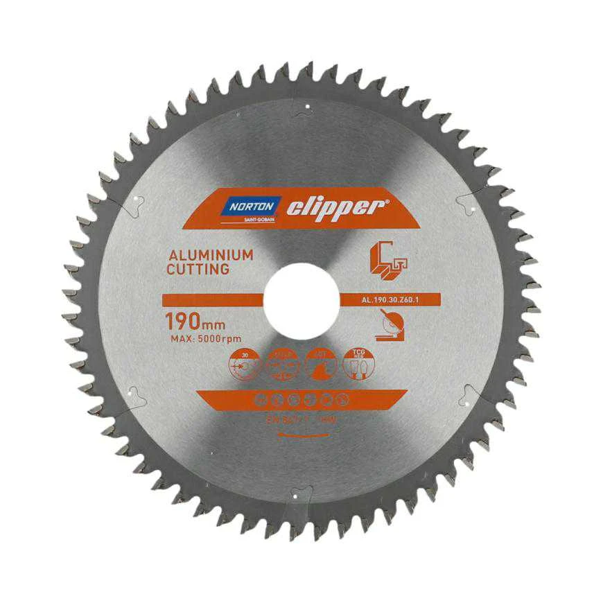 NORTON diskinis pjūklas 190 mm x 30 mm x 60 mm ALUMININIS (2,6 / 1,8)