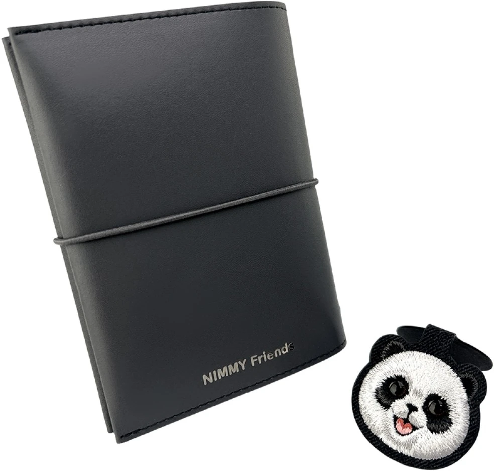 Notebook + pen Set 2-in-1 Nimmy New Big-Eye Cute Pets 2.0 Panda juodos spalvos
