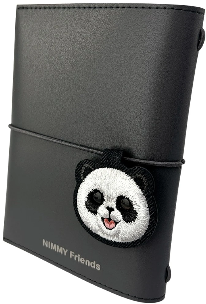 Notebook + pen Set 2-in-1 Nimmy New Big-Eye Cute Pets 2.0 Panda juodos spalvos