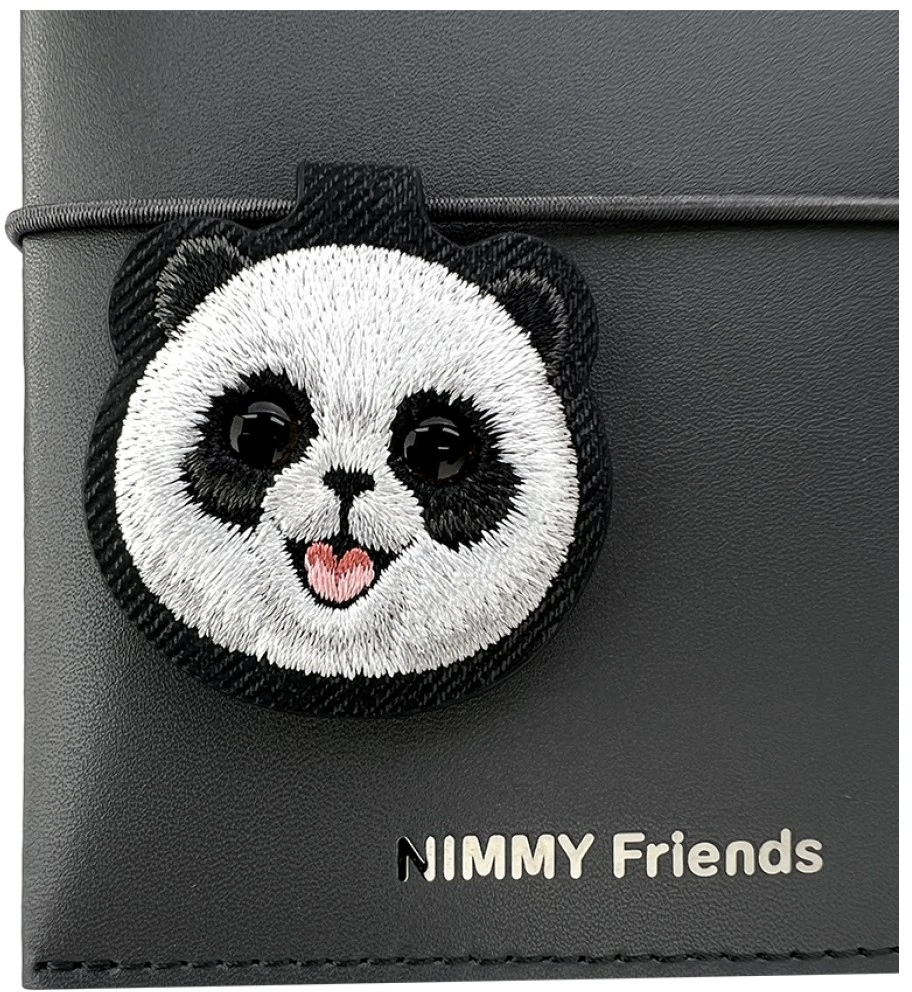 Notebook + pen Set 2-in-1 Nimmy New Big-Eye Cute Pets 2.0 Panda juodos spalvos