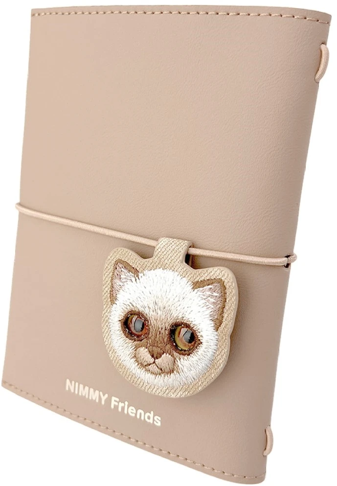 Užrašų knygelės ir rašiklio rinkinys 2 viename Nimmy New Big-Eye Cute Pets 2.0 Cat ruda
