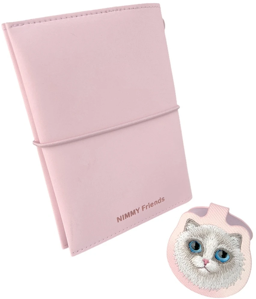 Notebook + pen Set 2-in-1 Nimmy New Big-Eye Cute Pets 2.0 Cat rožinės spalvos