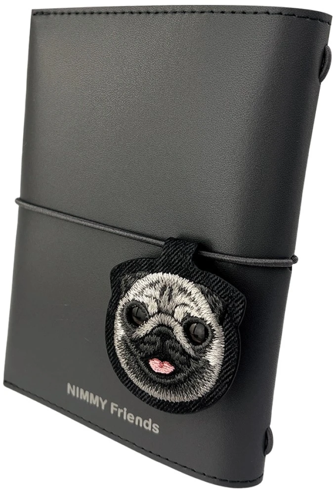 Notebook + pen Set 2-in-1 Nimmy New Big-Eye Cute Pets 2.0 Dog juodos spalvos