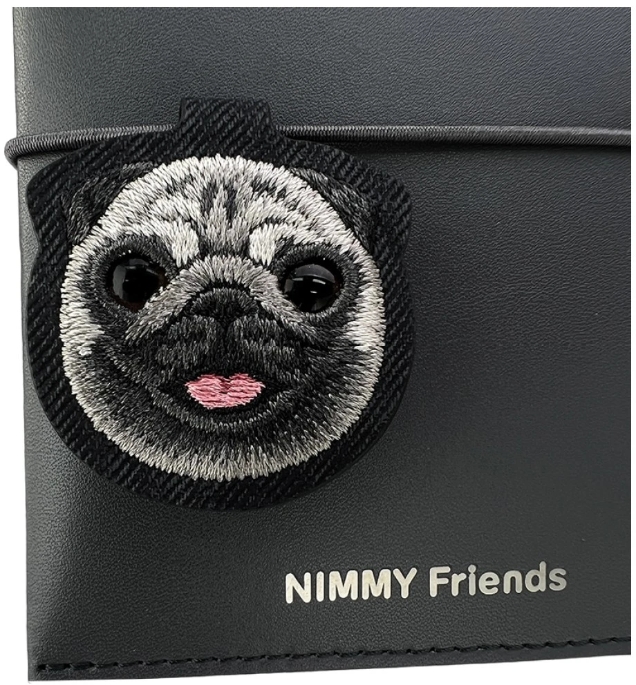 Notebook + pen Set 2-in-1 Nimmy New Big-Eye Cute Pets 2.0 Dog juodos spalvos