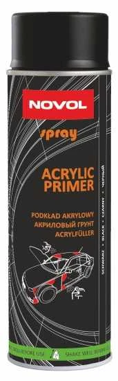 Novol Akrilinis gruntas juodas ACRYLIC PRIMER aerozolinis 500ml