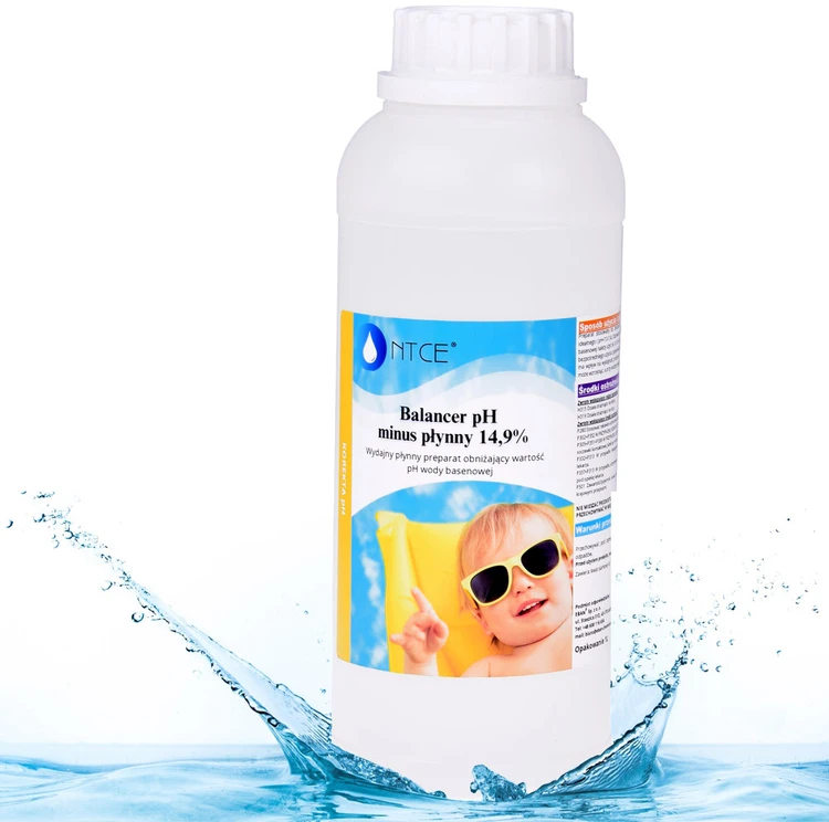 Ntce Balancer PH - minus 14.9% liquid to lower the pH of pool water 1L BA0572
