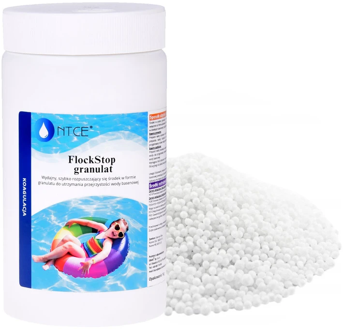 Ntce Flockstop granulės baseino vandens koaguliacijai 1kg BA0574