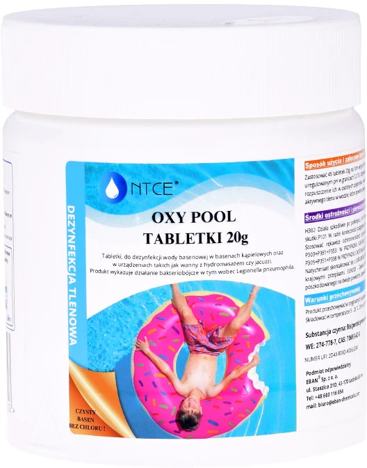 Ntce Oxy Pool oxygen tablets for water disinfection swimming pools jacuzzi 0.5kg BA0571