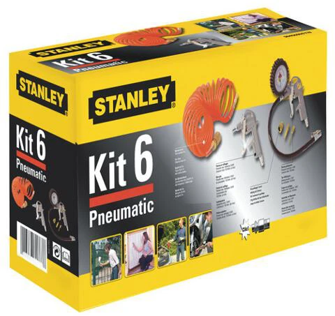 Kompresoriaus įrankių rinkinys pūtimui Stanley KIT6