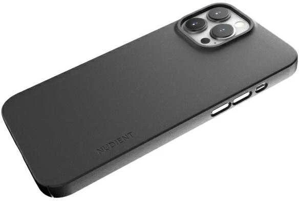 Karl Lagerfeld Apple Dėklas Nudient Thin V3 MagSafe skirtas iPhone 13 Pro Max juodos spalvos