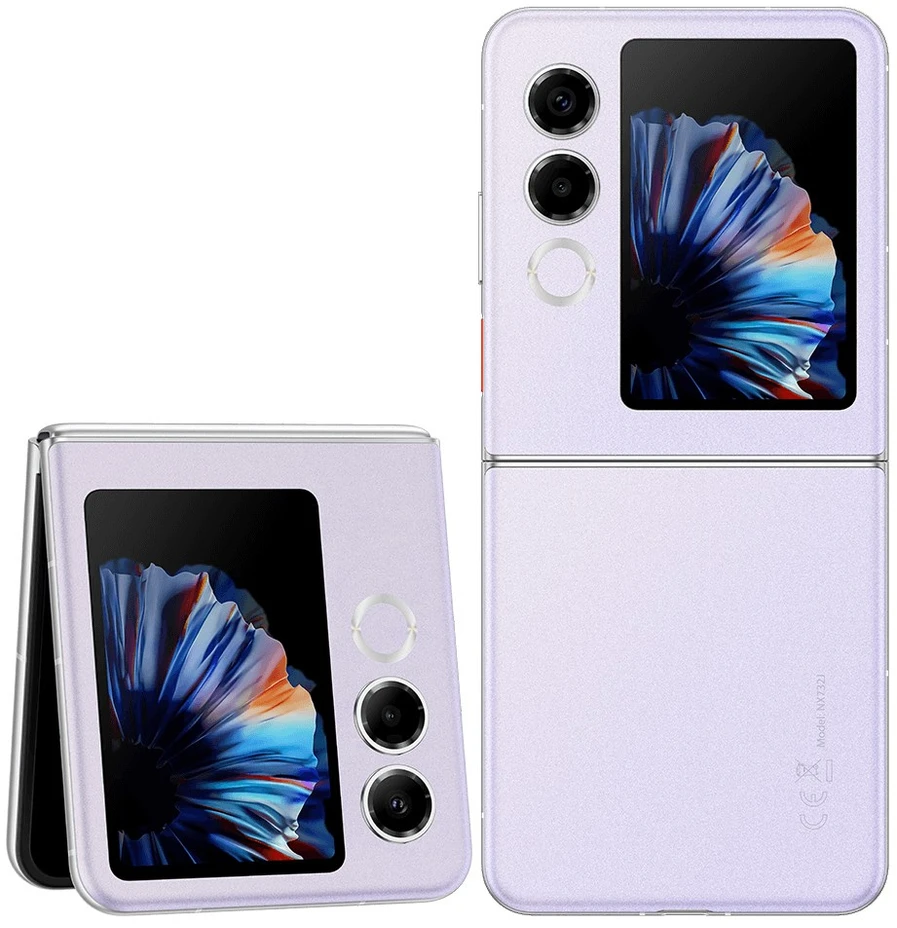 NUI Nubia Flip 2 5G 17,5 cm (6.9″) 8 GB 256 GB 4325 mAh Violetinė