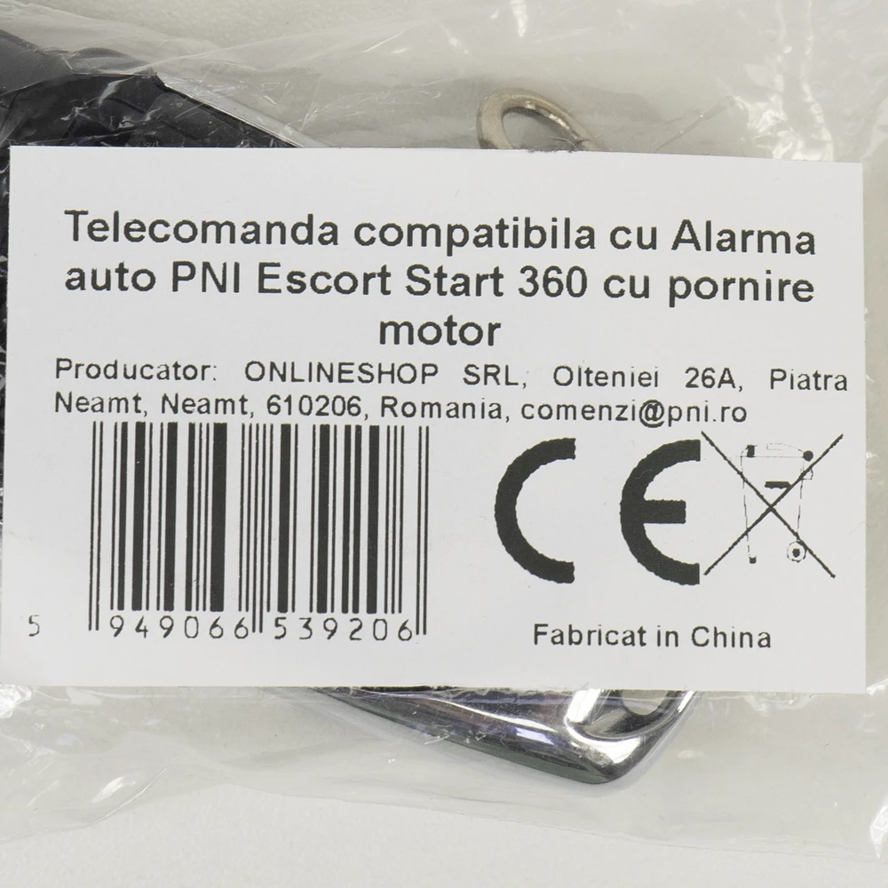 Nuotolinio valdymo pultelis, suderinamas su PNI Escort Start 360 automobiline signalizacija su variklio užvedimo funkcija