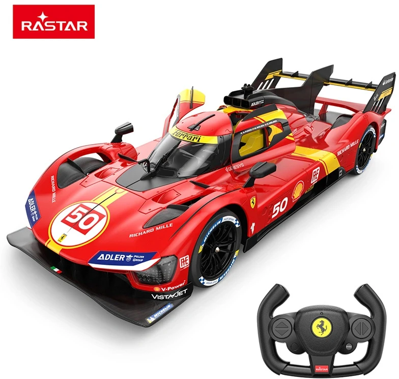 Nuotoliniu būdu valdomas automobilis Ferrari 499P R/C, mastelis 1:14, Rastar 10110