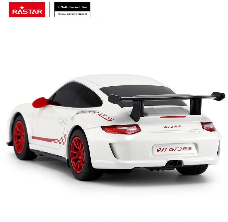 Porsche GT3 RS R/C mastelis 1:24 Rastar 39900 valdomas baltas automobilis