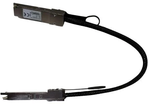 NVD Nvidia 930-51986-0000-000 „InfiniBand“ arba pluoštinis optinis kabelis 0,4 m QSFP DAC Juoda