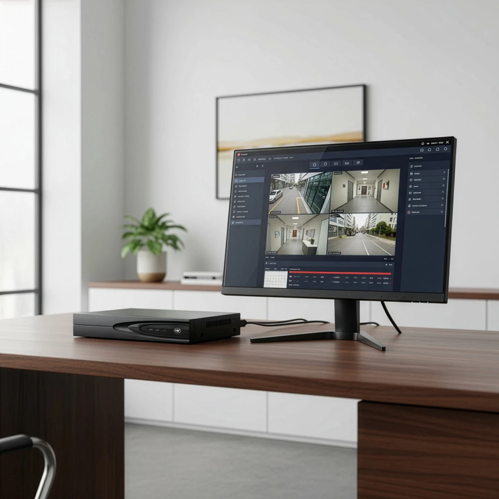 NVR PNI House IP816 su 16 kanalų IP 5MP arba 10 kanalų 8MP 4K