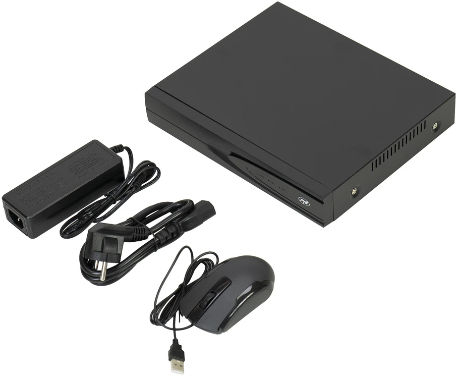 NVR POE PNI House IP810 su 10 kanalų 4K 8MP, 4 POE kanalais ir 6 IP kanalais su AI funkcijomis
