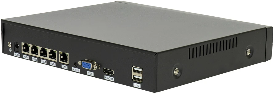 NVR POE PNI House IP810 su 10 kanalų 4K 8MP, 4 POE kanalais ir 6 IP kanalais su AI funkcijomis