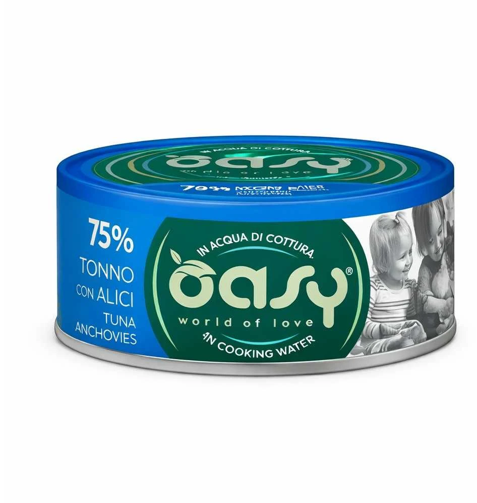 OASY More Love Tuna with anchovies – šlapias kačių maistas – 70g