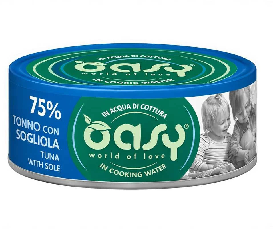 Maisto produktai - Oasy More Love Tuna with Sole Wet Food 70g Gluten Free